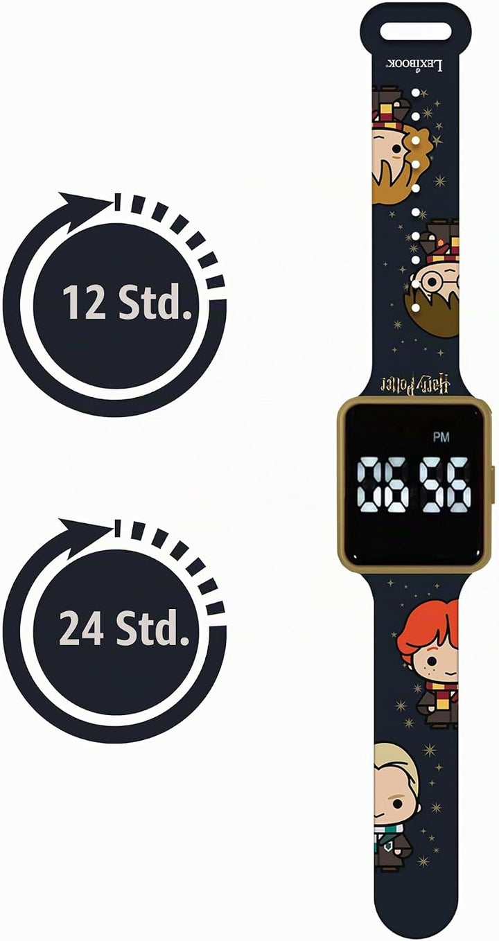 Lexibook, Harry Potter, Digital-Anzeige Uhr, 12 oder 24 Stunden Anzeige, DMW060HP EinheitsgroBe Harr