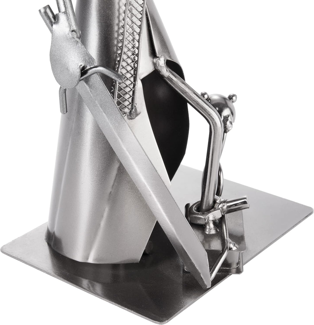 BRUBAKER Schraubenmännchen Justitia mit Schlange und Waage - Jura Eisenfigur Metallmännchen - Handar