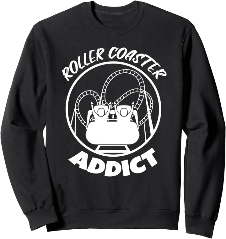 Achterbahn-Süchtiger lustiger Vergnügungspark Sweatshirt