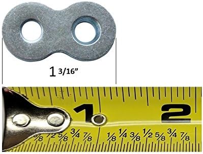 20er-Pack mit Schrauben – robuster Tischverbinder oder Schreibtisch-Befestigungsclip – 12 Gauge Stah