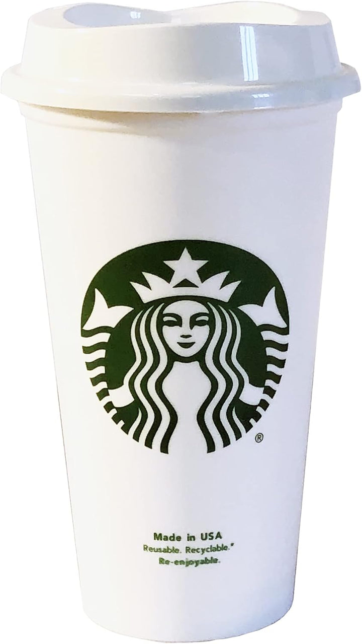 Starbucks Wiederverwendbare Kunststoff Reisebecher für unterwegs, 473 ml, 5 Stück 5 Stück (1er Pack)