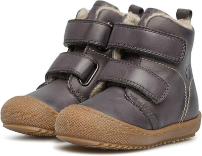Naturino BUBBLE VL-Stiefeletten aus gefüttertem Nappaleder 23 EU Anthrazit, 23 EU Anthrazit