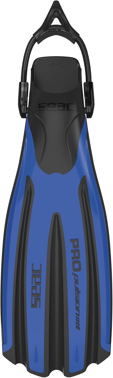 Seac PROPULSION S Geräteflossen mit Sling Straps (Bungees) Azul L-XL, Azul L-XL