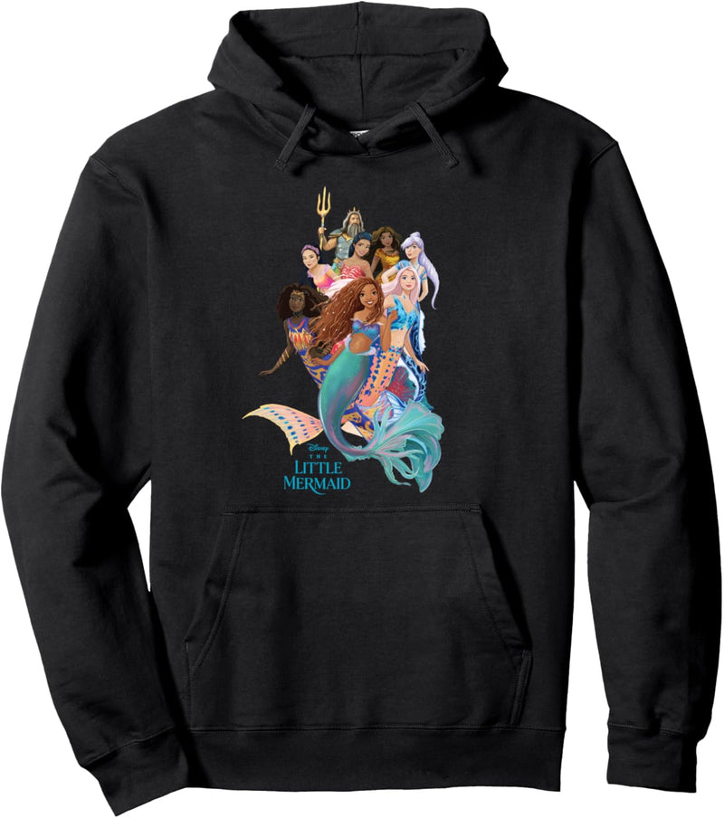 Disney The Little Mermaid Group Poster Ariel & King Triton Pullover Hoodie