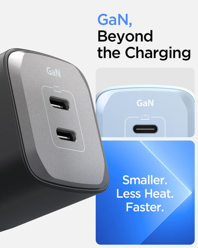 Spigen GaN III 652 Total 65W 2 Ports Dual USB C Wandladegerät PD 3.0 PPS Ladeblock Adapter Kompatibe