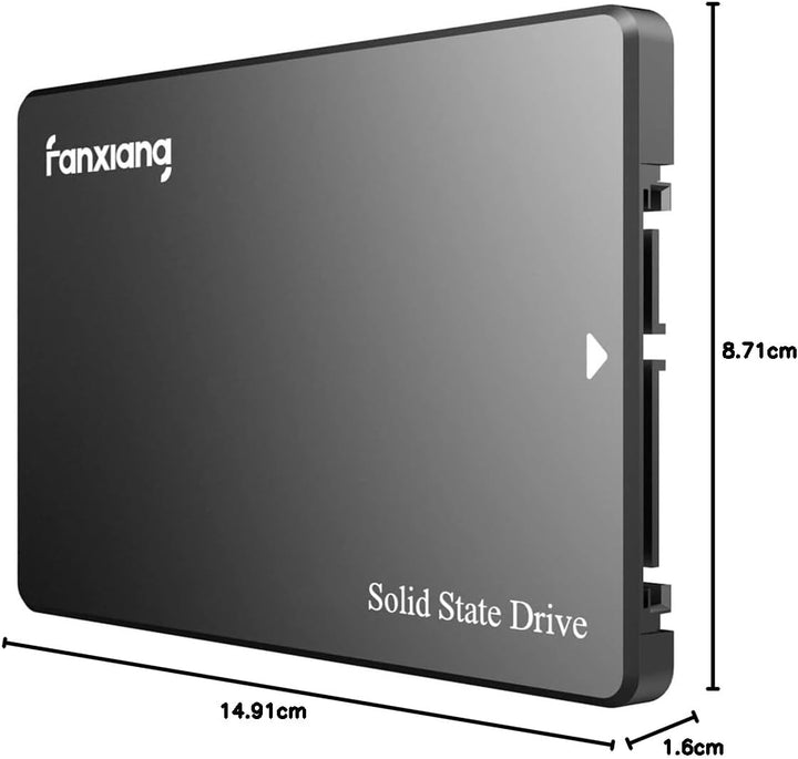 fanxiang SATA SSD 250GB Interne Festplatte SATA III 2.5 Zoll, 550MB/s Lesen, 500MB/s Schreiben, mit