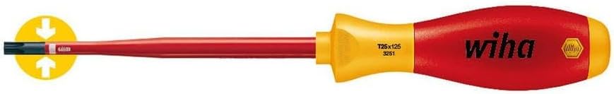 Wiha Schraubendreher SoftFinish® electric slimFix TORX® (36539) T25 x 125 mm für tiefliegende Schrau