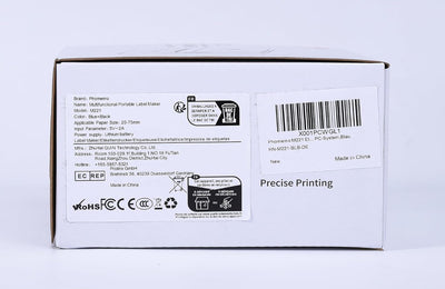 Phomemo M221 Etikettendrucker - Barcode Drucker Bluetooth Beschriftungsgerät Label Maker, für Untern