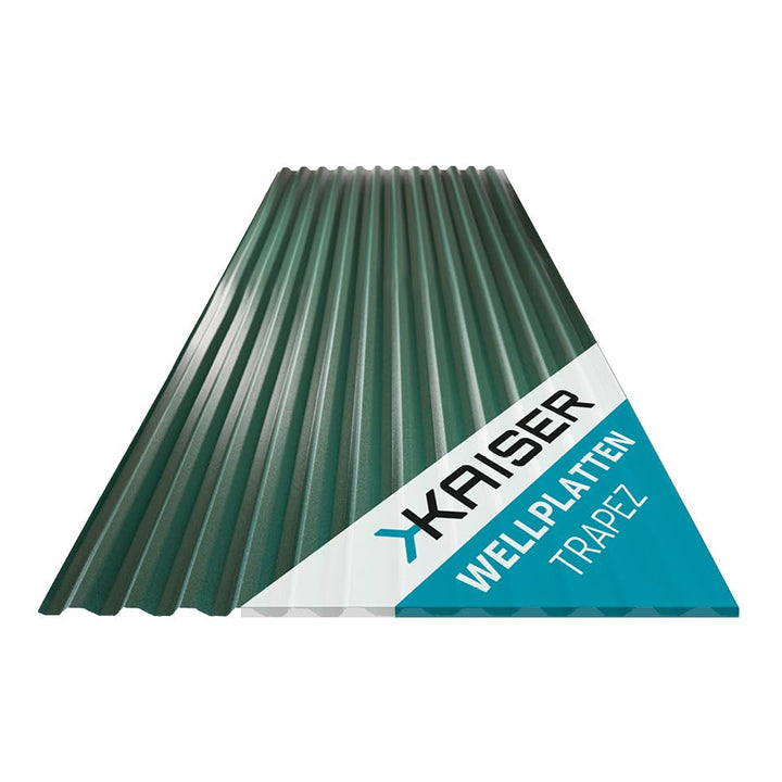 KAISER plastic® Wellplatten Grün | Wellplatten Dach, Welldach Kunststoff | Dachplatten wetterfest |