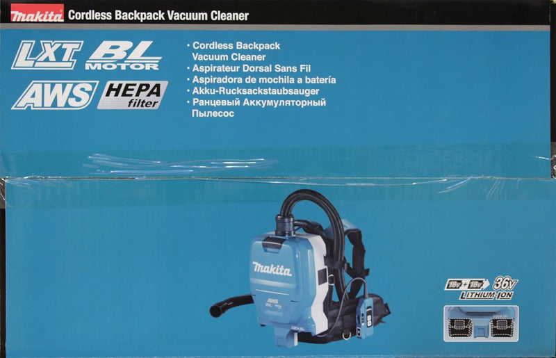 Makita DVC265ZXU, Rucksackstaubsauger 2x18V (ohne Akku ohne Ladegerät), Farbe, Size, único