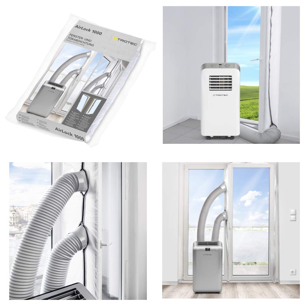 TROTEC Impermeabilización de ventanas del suelo al techo y puertas AirLock 1000, Resistente al Agua