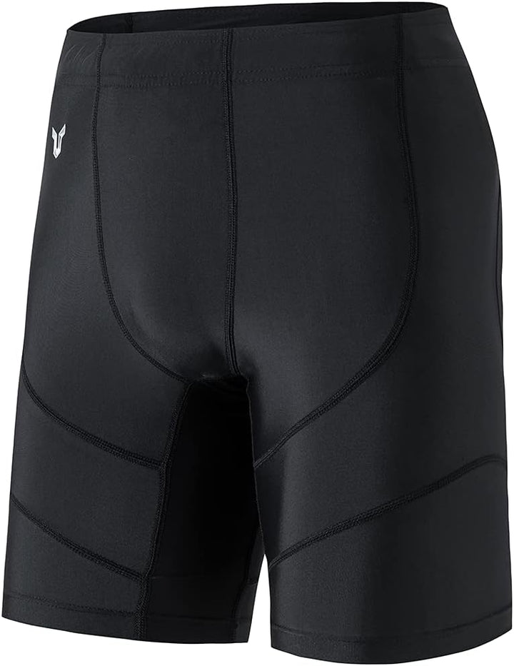 HUGE SPORTS Herren Splice Schwimmhose Kompression Jammer Lang Wilde Serie XXL Schwarz, XXL Schwarz