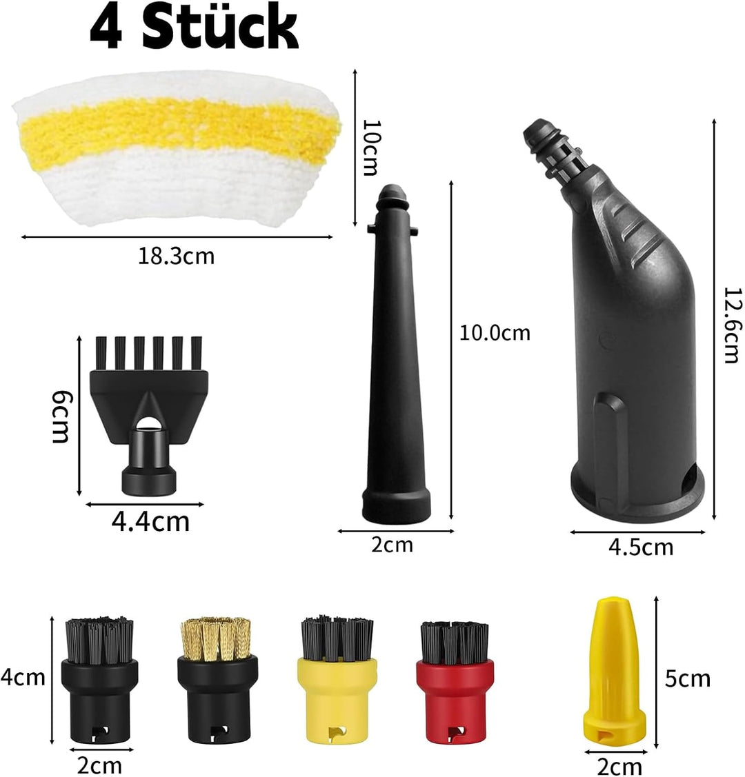 12 Stück Kompatibel für Kärcher Dampfreiniger Zubehör, Ersatzteile für Dampfreiniger Kärcher SC1 SC2