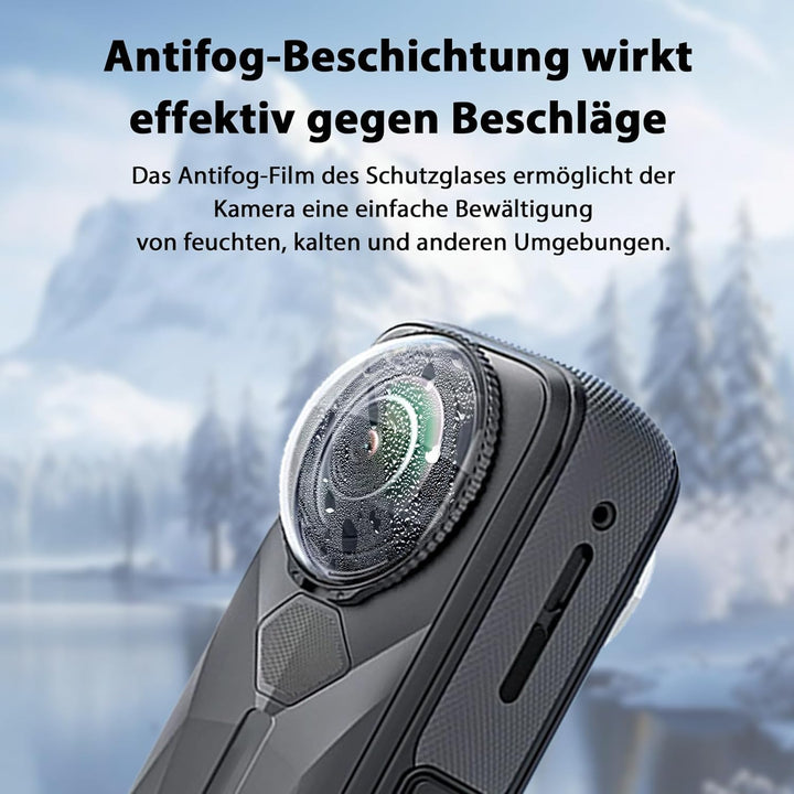 Objektivschutz für Insta360 X5, Optischer Linsenschutz aus Gehärtetem Glas mit 10H Härte, HD-Transpa