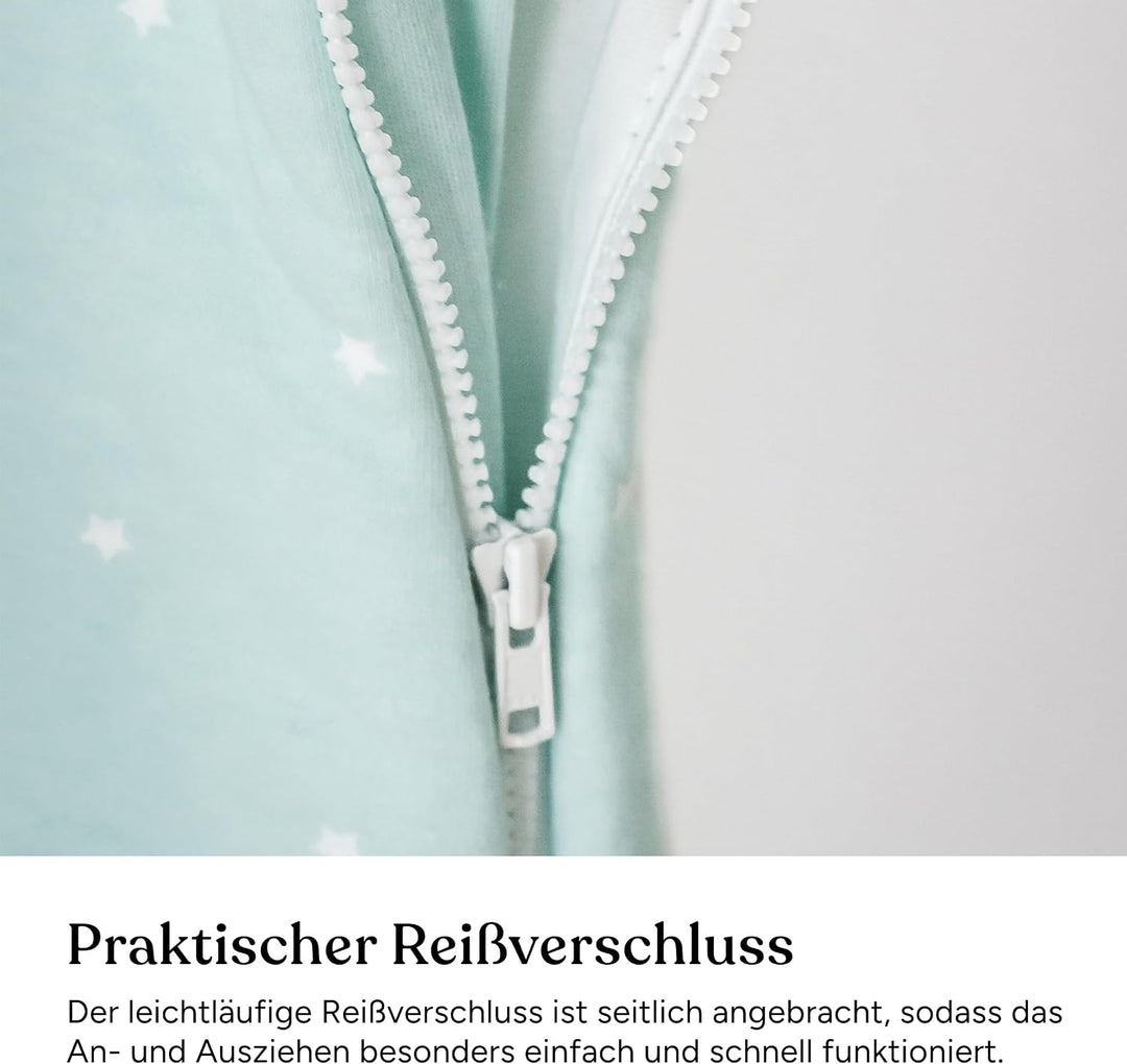 Ehrenkind® Baby Sommerschlafsack Rund | Bio-Baumwolle | Sommer Schlafsack Baby Verschiedene Grössen,