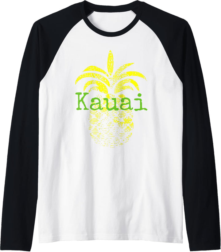 Kauai Pineapple Hawaii Beach Travel Tropical Raglan