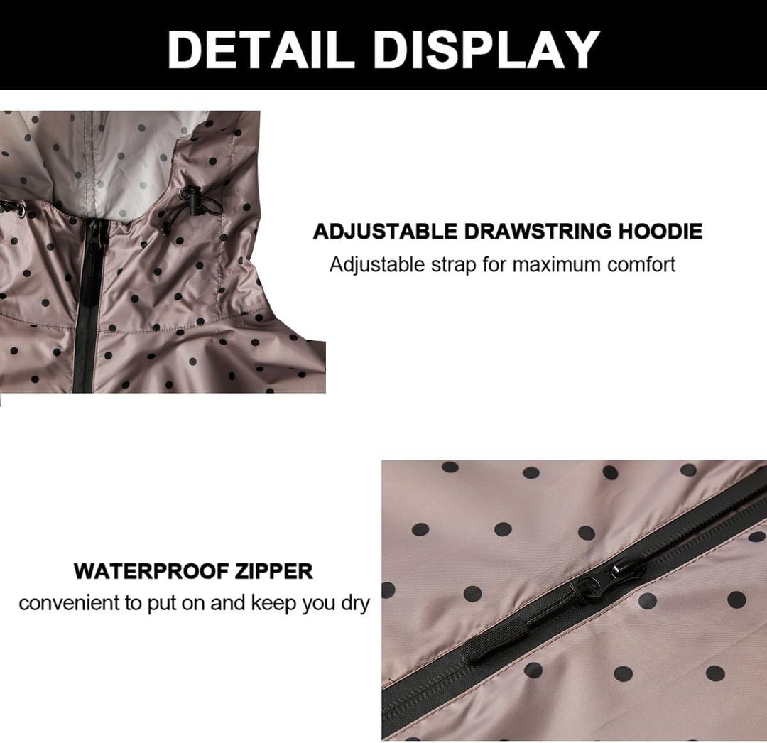 Regenponcho Damen/Herren Outdoor Jacket – Wasserdicht, Leicht & Packbar für Wandern, Camping Mit Kap