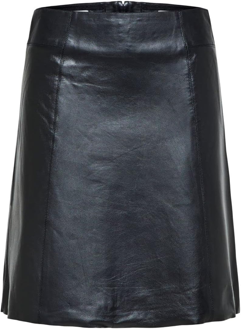 Selected Femme Female Lederrock Mini 42 Schwarz, 42 Schwarz