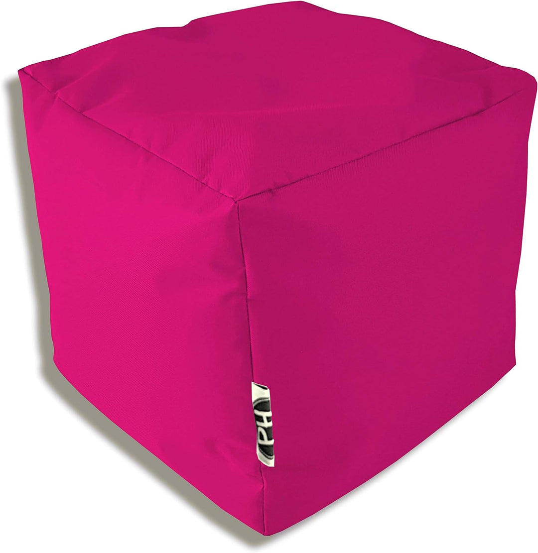 PATCH HOME Patchhome Gamer Sessel inkl. Würfel Bean Bag Set Ø75cm, 80cm Höhe, 30cm Sitzhöhe + 35x35c