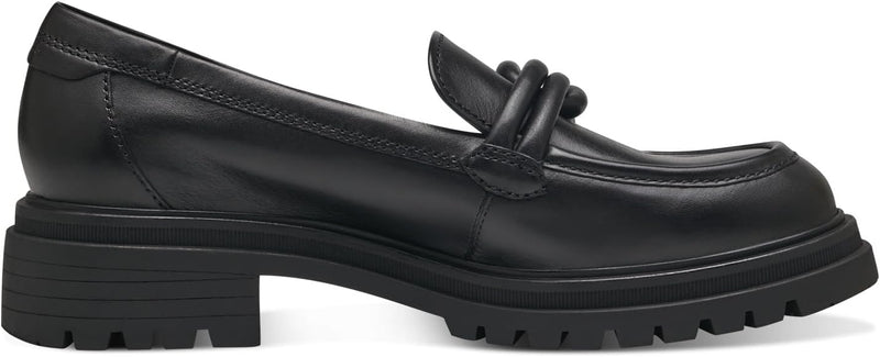 Tamaris Damen Slipper 1-24310-41 weit 37 EU Black Leather, 37 EU Black Leather