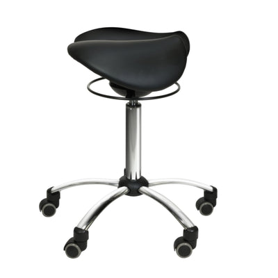 Teqler Sattelshocker mit Swing-Mechanismus schwarz