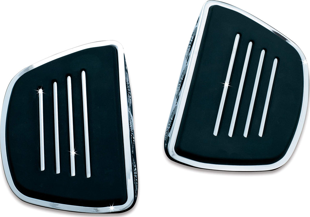 Kuryakyn 1 Paar Motorrad Fusssteuerung Komponente Premium Mini Board Dielen ohne Adapter Chrom 4393