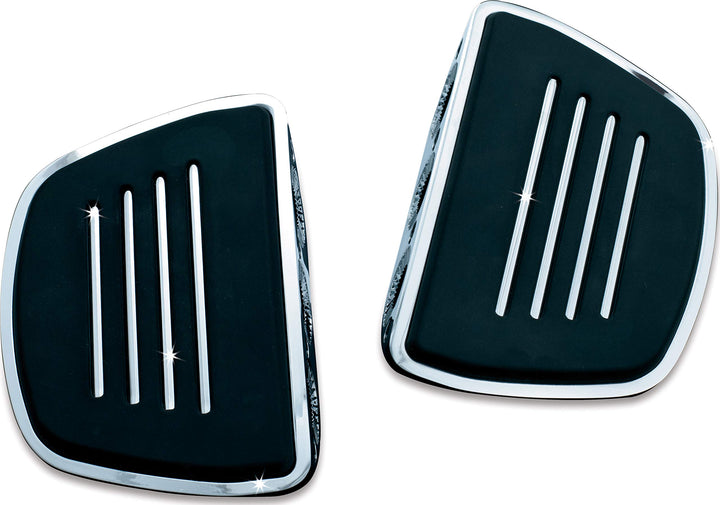 Kuryakyn 1 Paar Motorrad Fusssteuerung Komponente Premium Mini Board Dielen ohne Adapter Chrom 4393