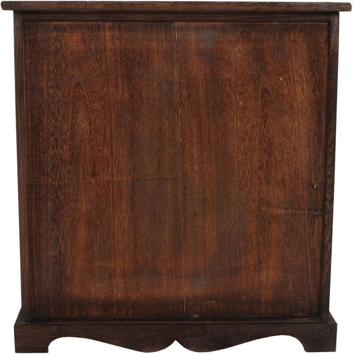 Mendler Kommode Schrank mit 3 Körben 63x60x30cm, Shabby-Look, Vintage - braun