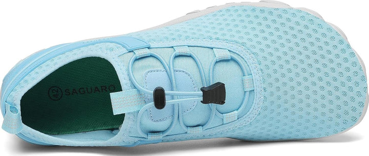 SAGUARO Herren Badeschuhe Damen rutschfeste Sohle Schnell Trocknend Schwimmschuhe 42 EU Azurblau, 42