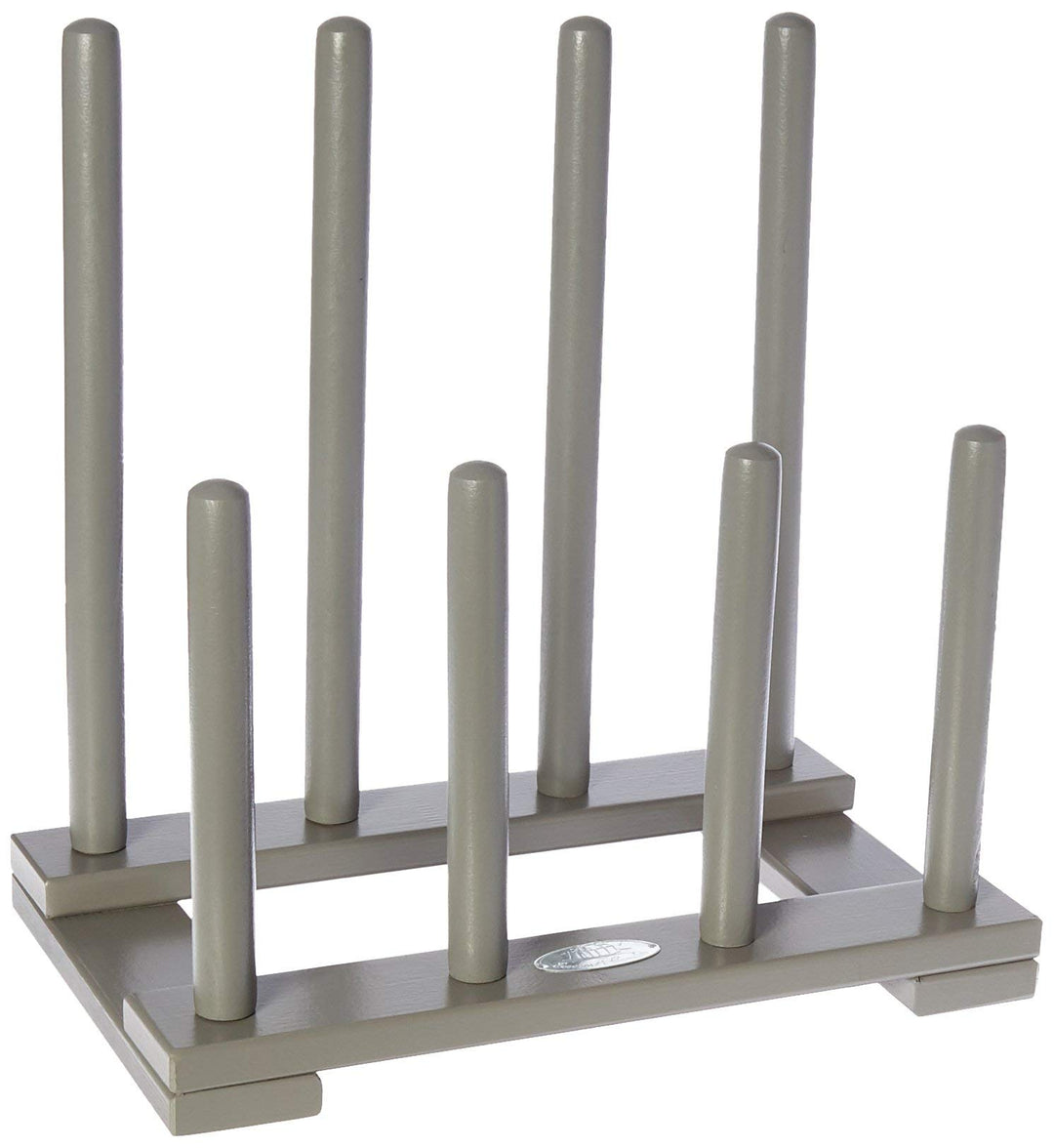 Esschert Design Stiefelhalter, Schuhablage aus Holz in grau, ca. 42 cm x 26 cm x 42 cm, Grau