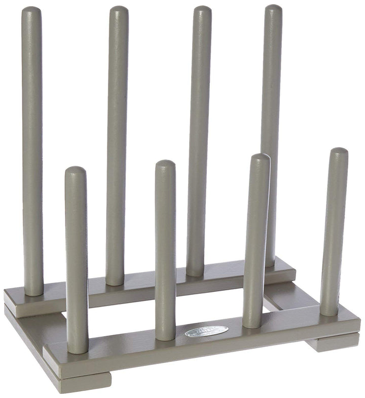 Esschert Design Stiefelhalter, Schuhablage aus Holz in grau, ca. 42 cm x 26 cm x 42 cm, Grau