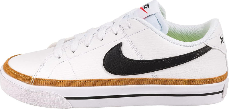 NIKE Damen Court Legacy Next Nature Sneaker 38 EU White Black Desert Ochre Team Orange, 38 EU White