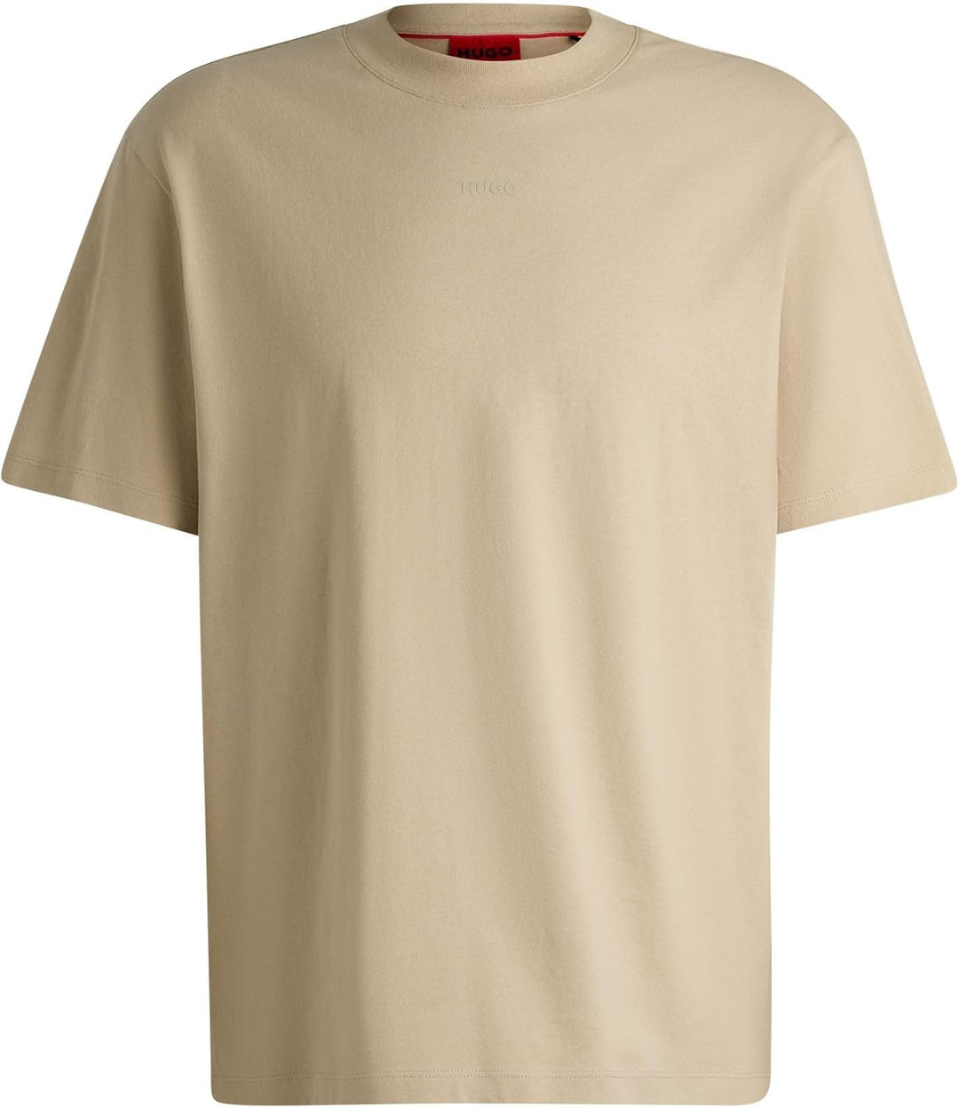 HUGO Herren Dapolino Relaxed-Fit T-Shirt aus Baumwolle mit Logo-Print XXL Beige281, XXL Beige281