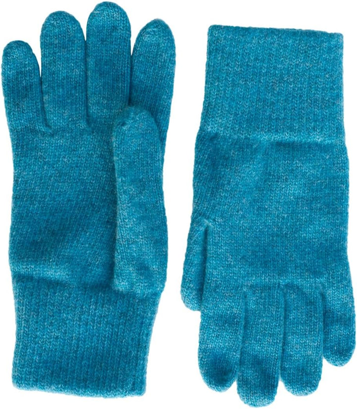 FosterNatur, Merino Damen Wollhandschuhe/Fingerhandschuhe, 100% Wolle Merino extrafein 8 Türkis, 8 T