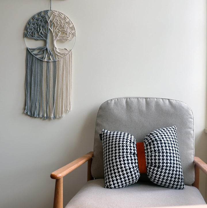 GUKALYLY Baum des Lebens Makramee-Wandbehang, schick, handgefertigt, gewebte Boho-Heimdekoration, ek