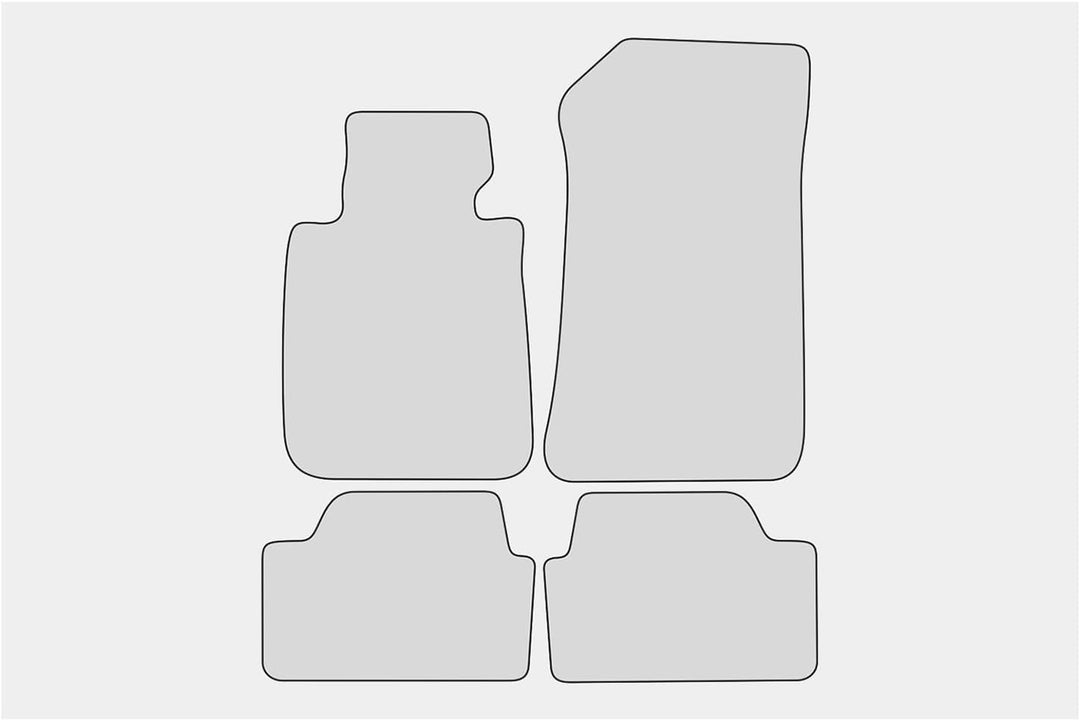 teileplus24 F651 Fussmatten Sportline Design kompatibel mit BMW 1er E87 5-Türer Schrägheck 2004-2011