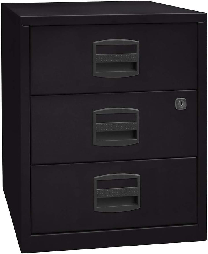 Bisley Home mobiler Beistellschrank PFA, 3 Universalschubladen, Metall, 645 Lichtgrau, 40 x 41.3 x 5