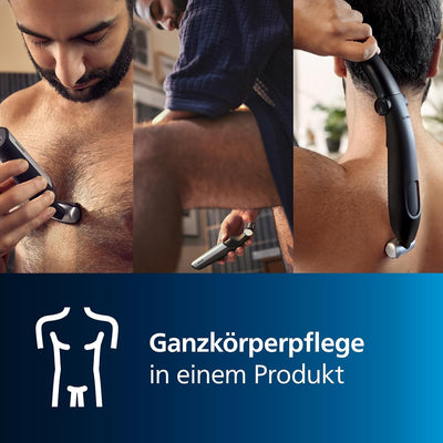 Philips Bodygroom Series 5000, wasserfester Trimmer für Intimbereich und Körper, gründliche und ange