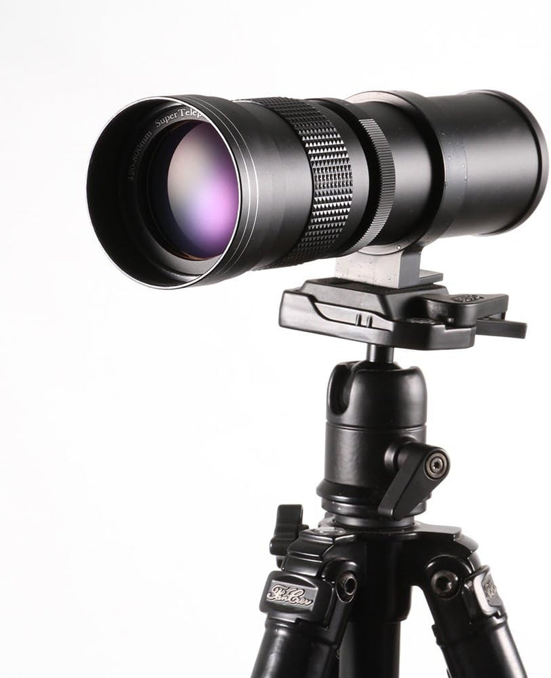 Hersmay 420-800mm f/8.3-16 Super Tele Zoom Objektiv Teleobjektiv Zoomobjektiv Vario-Objektiv für Can