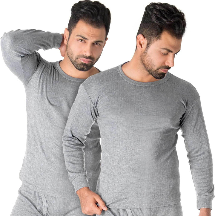 Black Snake® Thermounterhemd Thermounterwäsche Sport Unterhemden Herren 2 Stück Langarm XL Grau, XL