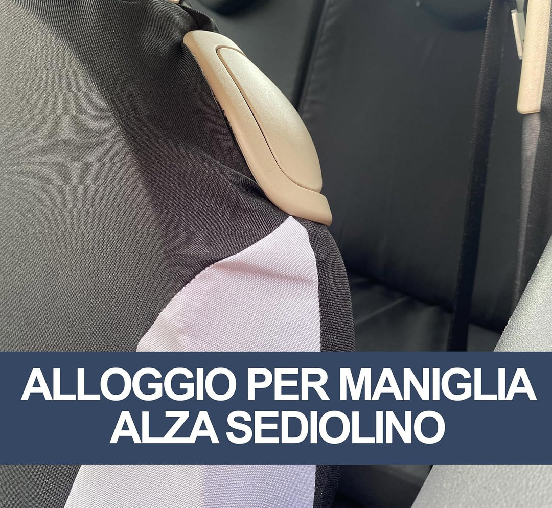 Auto Accessori Lupex Autositzbezüge, kompatibel mit Cinquecento 500, hergestellt in Italien, Polyest