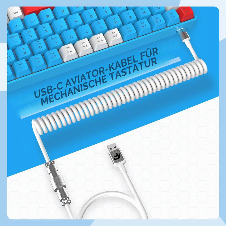 YINDIAO T8 60% Gaming-Tastatur,68 Tasten,Kompakte,Kabelgebundene,Mechanische Mini-Tastatur mit 18 Ch