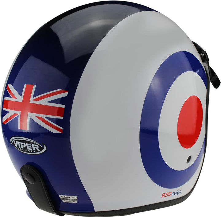 VPR Motorbike Helmet RSV06 Plus Open Face Jet Motorcycle Hwlmet Scooter Biker Rider Crash Sports Rac