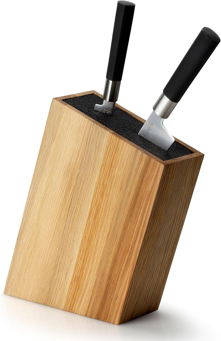 Continenta C4150 Messerblock mit Flexiblem Einsatz Schräg Eiche, Wood Eichenholz
