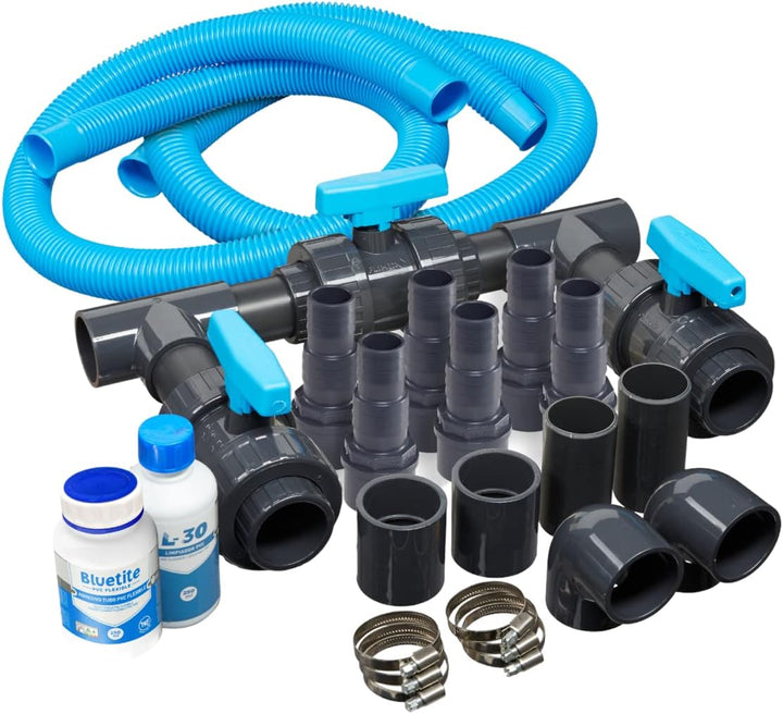 LionFlex Bypass Set Universal Deluxe Pool Schwimmbad Wärmepumpe Solaranlage Poolheizungen