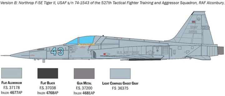Italeri 2827S 1:48 Northrop F-5E Tiger II - Modellbau, Bausatz, Standmodellbau, Basteln, Hobby, Kleb