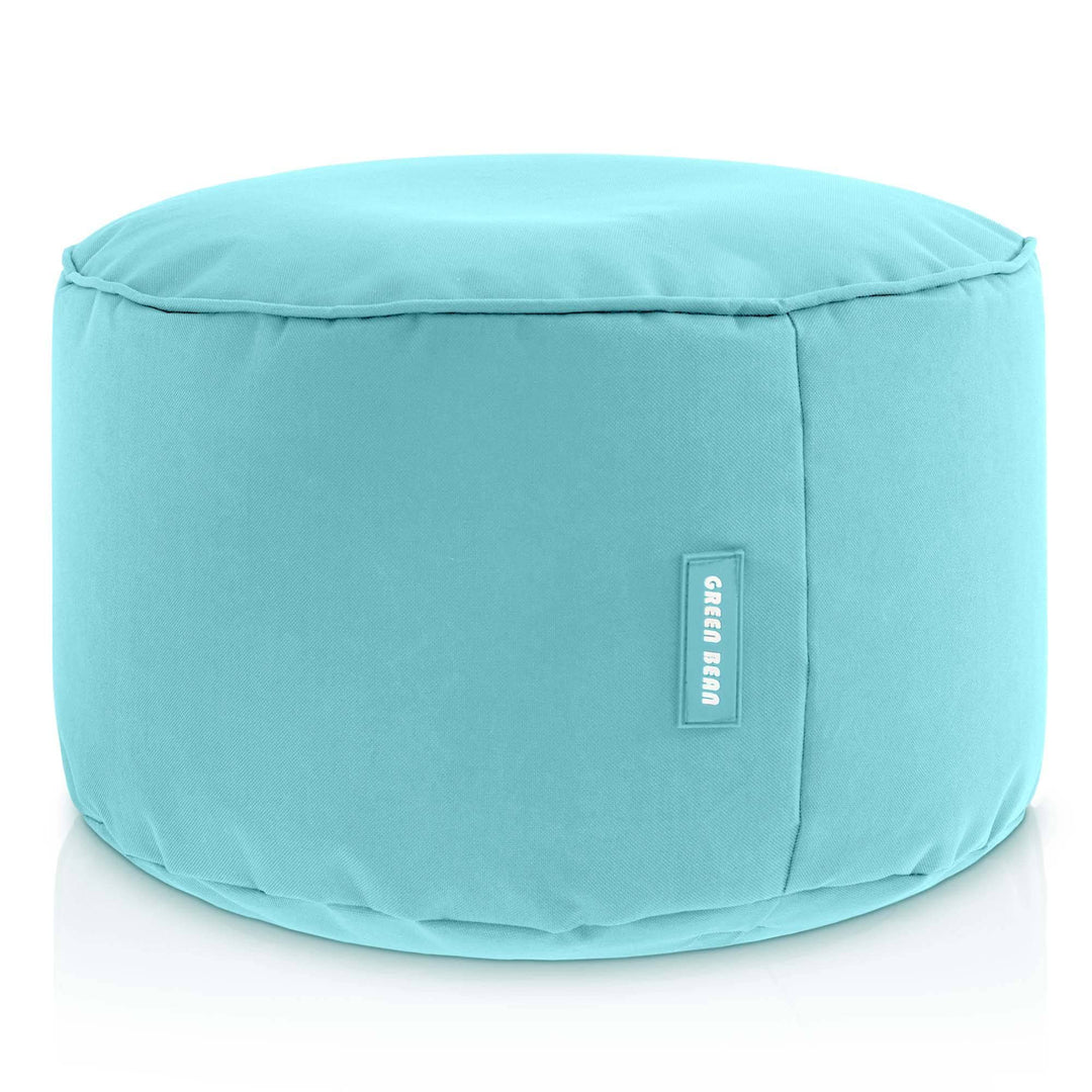 Green Bean Sitzsack-Hocker 45x25cm mit EPS-Perlen Füllung - Fusshocker Fusskissen Sitz-Pouf für Sitz