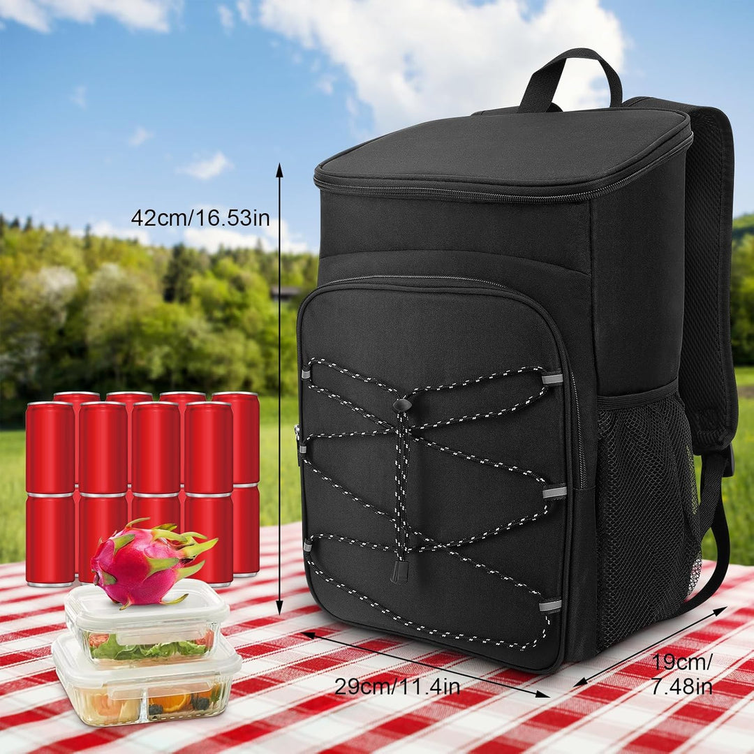 Kühlrucksack, Picknicktasche, Rucksack mit Zwei 10 Zoll hohe Seitentaschen, Rucksack mit Kühlfach fü