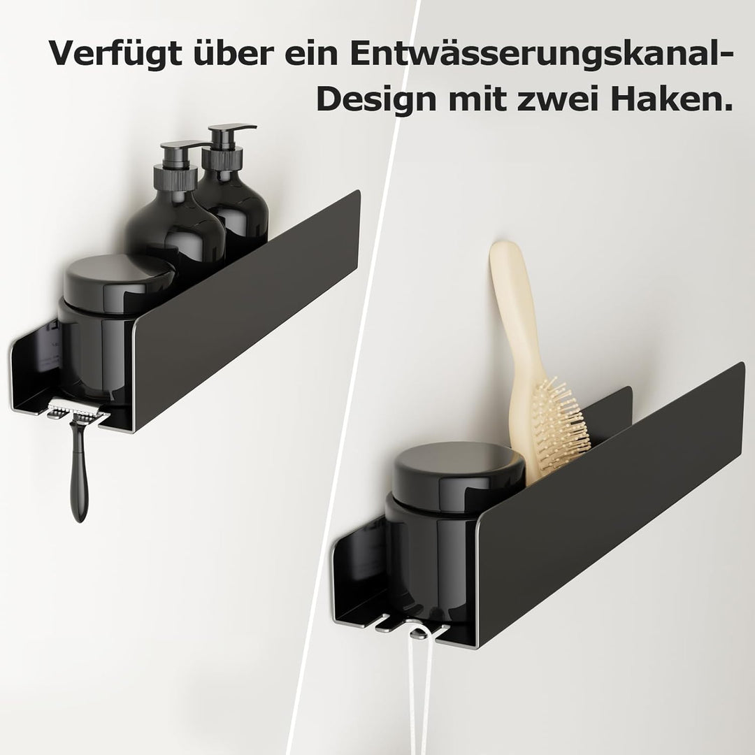 REKITA Duschablage ohne Bohren,Badezimmer Organizer 40 cm,Duschablage Edelstahl,Shampoo Halterung fü