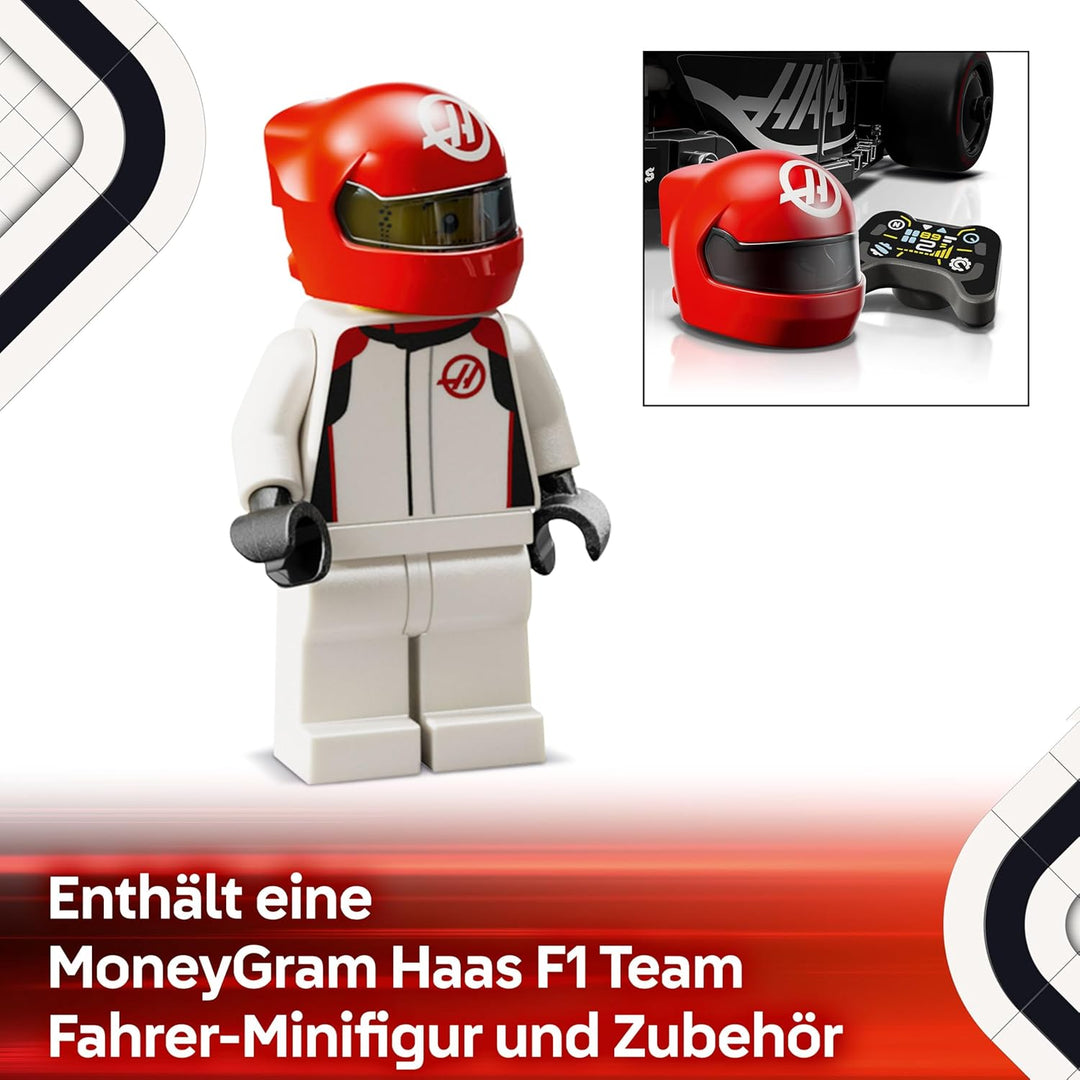 LEGO Speed Champions MoneyGram Haas F1 Team VF-24 Rennauto - Spielzeug mit Formel 1 Minifigur zum Sa